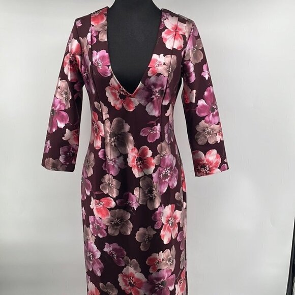 Retrolicious NWT The Lana dress floral pinks purples vintage inspired retro sz L - Picture 9 of 16